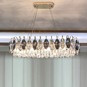 Luxurious K9 Crystal Chandelier Modern Ceiling Light Fixtures Set for Living Room/Dining Room