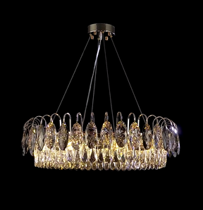 Luxurious K9 Crystal Chandelier Modern Ceiling Light Fixtures Set for Living Room/Dining Room