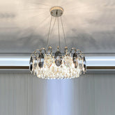Luxurious K9 Crystal Chandelier Modern Ceiling Light Fixtures Set for Living Room/Dining Room