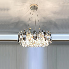 Luxurious K9 Crystal Chandelier Modern Ceiling Light Fixtures Set for Living Room/Dining Room