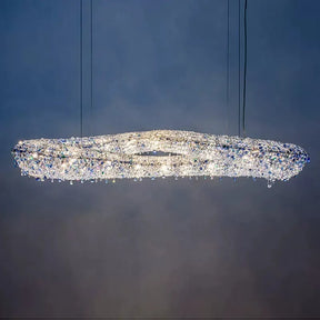 Luxury Infinity Crystal Chandelier for Living/Dining Room
