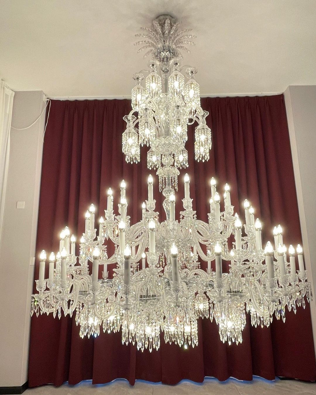 Luxury Large Multi Candles Chandelier Islam Crystal Ceiling Lighting Fixture For Living Room/ Hall Decoration