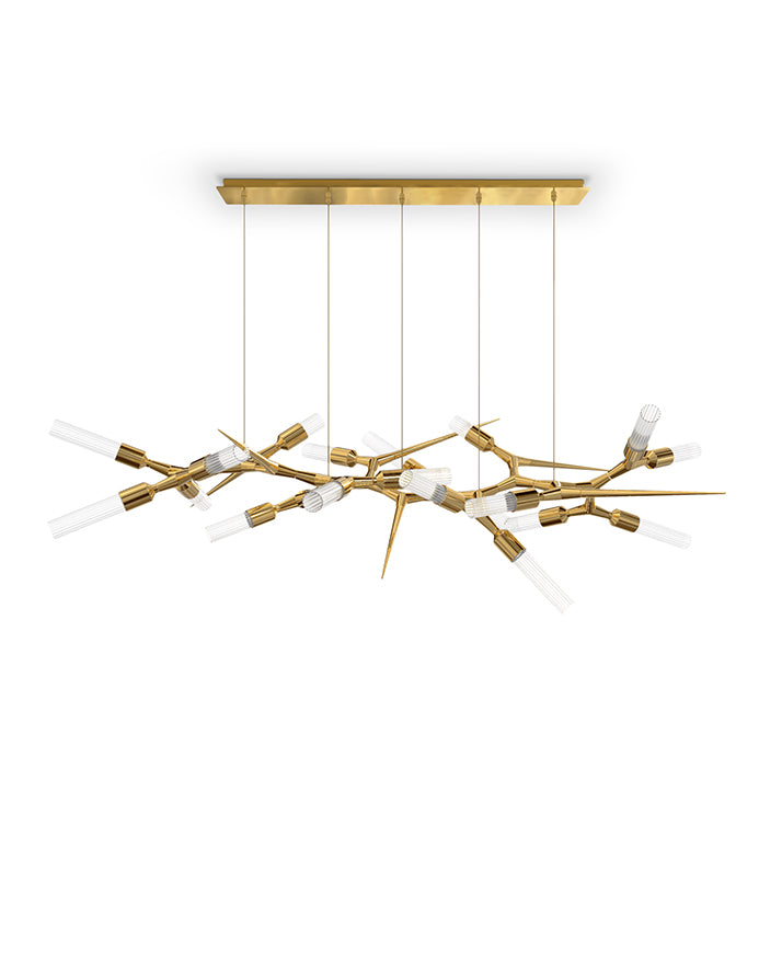 Luxury Shard 24-Light Crystal Modern Chandelier