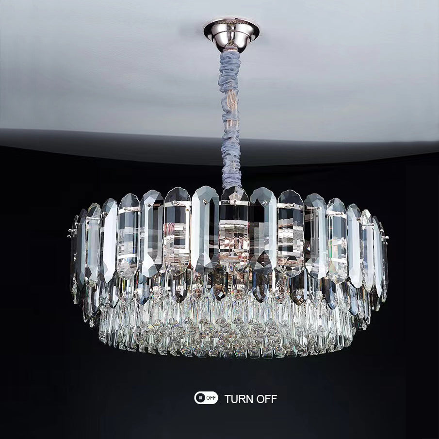 Luxury Smoke Gray  K9 Crystal Chandeliers for Dining Room/Living Room