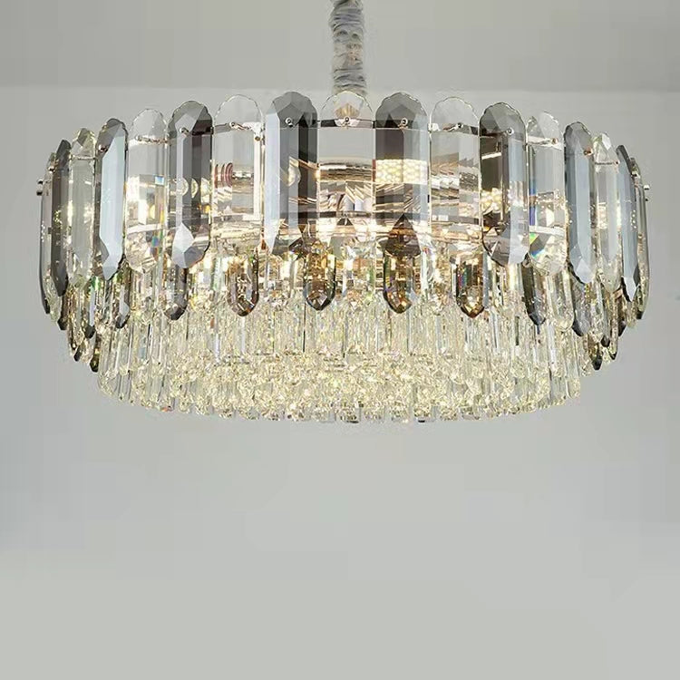 Luxury Smoke Gray  K9 Crystal Chandeliers for Dining Room/Living Room