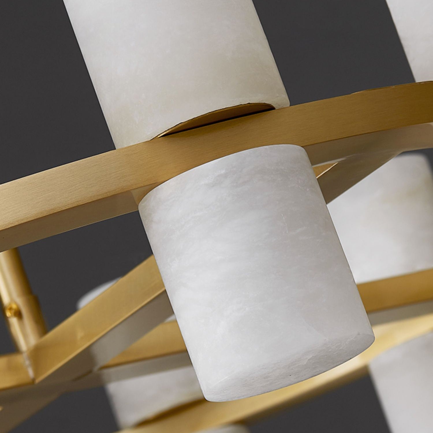 Lysandra Modern Alabaster Round Chandelier