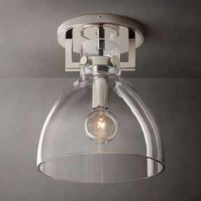 Machini Glass Cloche Flushmount 10''
