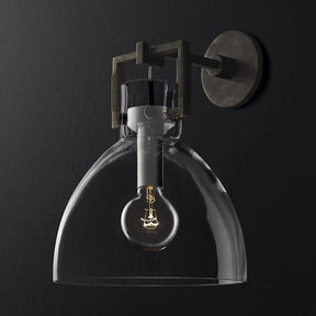 Machini Glass Cloche Sconce 10''