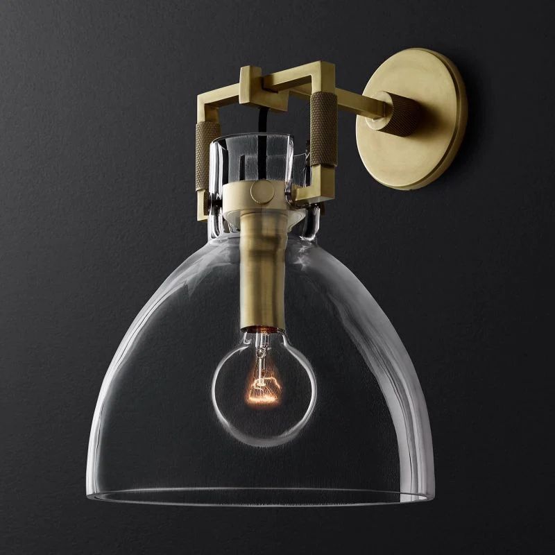 Machini Glass Cloche Sconce 10''