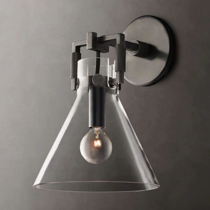 Machini Glass Funnel Wall Sconce