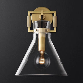 Machini Glass Funnel Wall Sconce