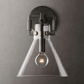 Machini Glass Funnel Wall Sconce
