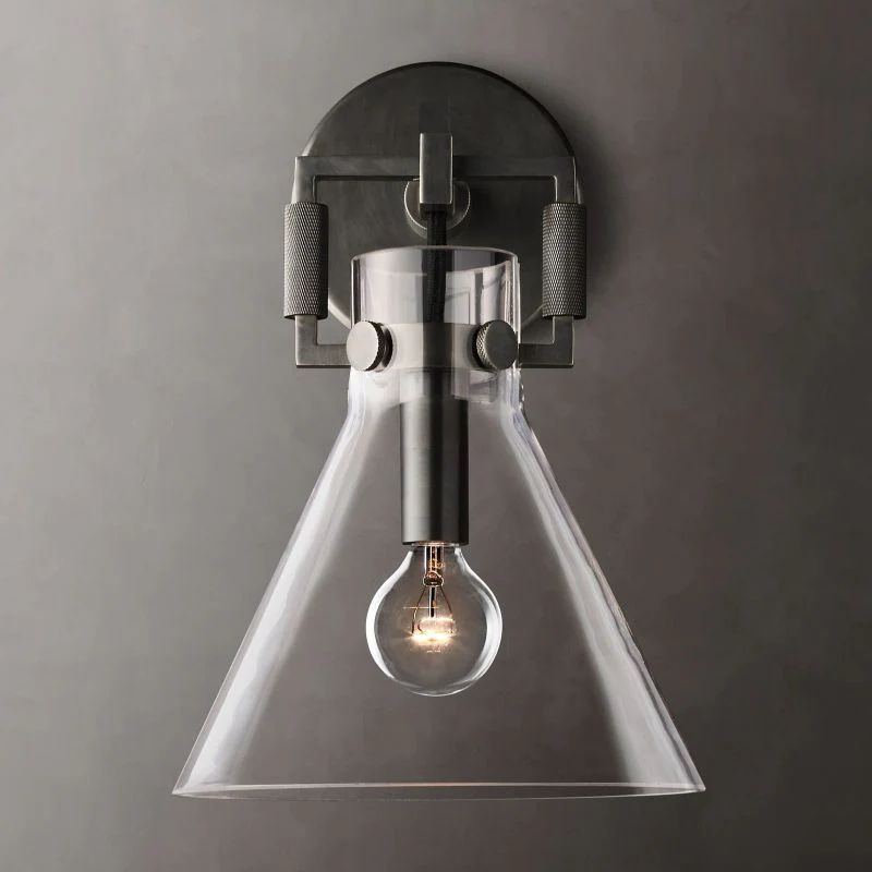 Machini Glass Funnel Wall Sconce