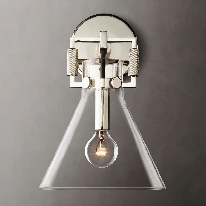 Machini Glass Funnel Wall Sconce