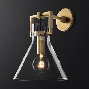 Machini Glass Funnel Wall Sconce