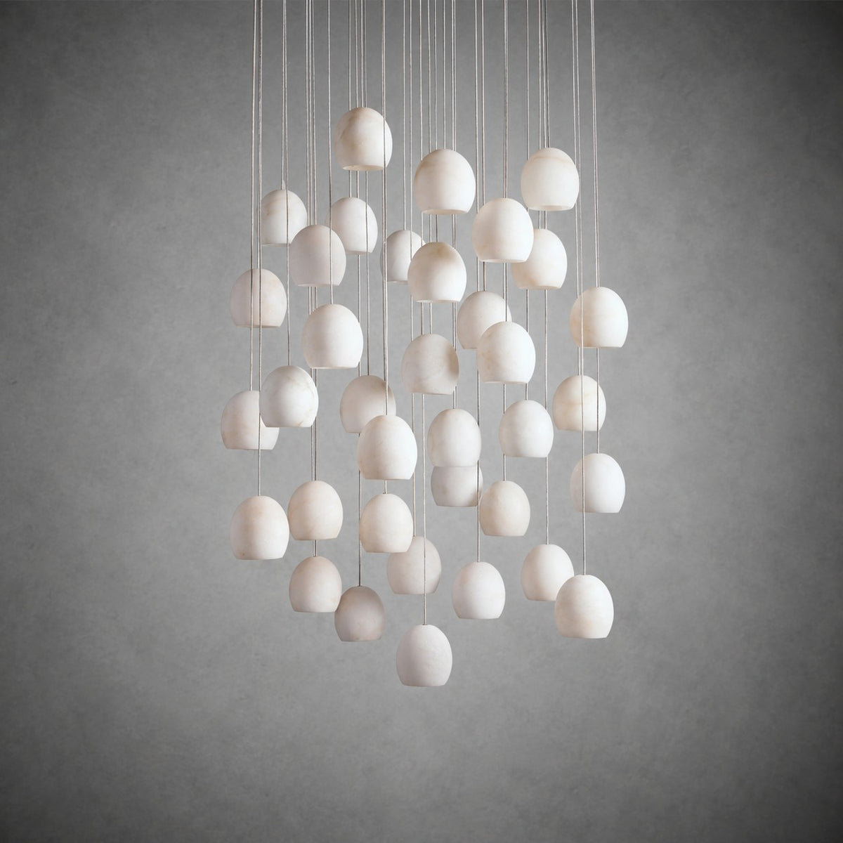 Maeva Round Alabaster Chandelier 13'' 21'' 36''