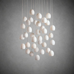 Maeva Round Alabaster Chandelier 13'' 21'' 36''