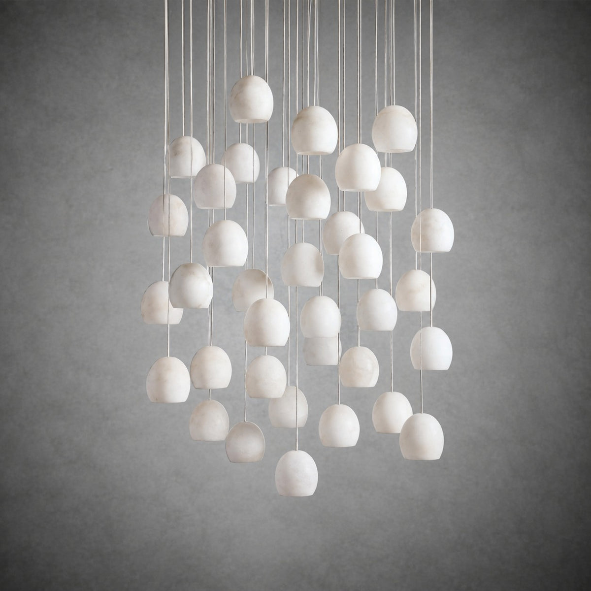 Maeva Round Alabaster Chandelier 13'' 21'' 36''