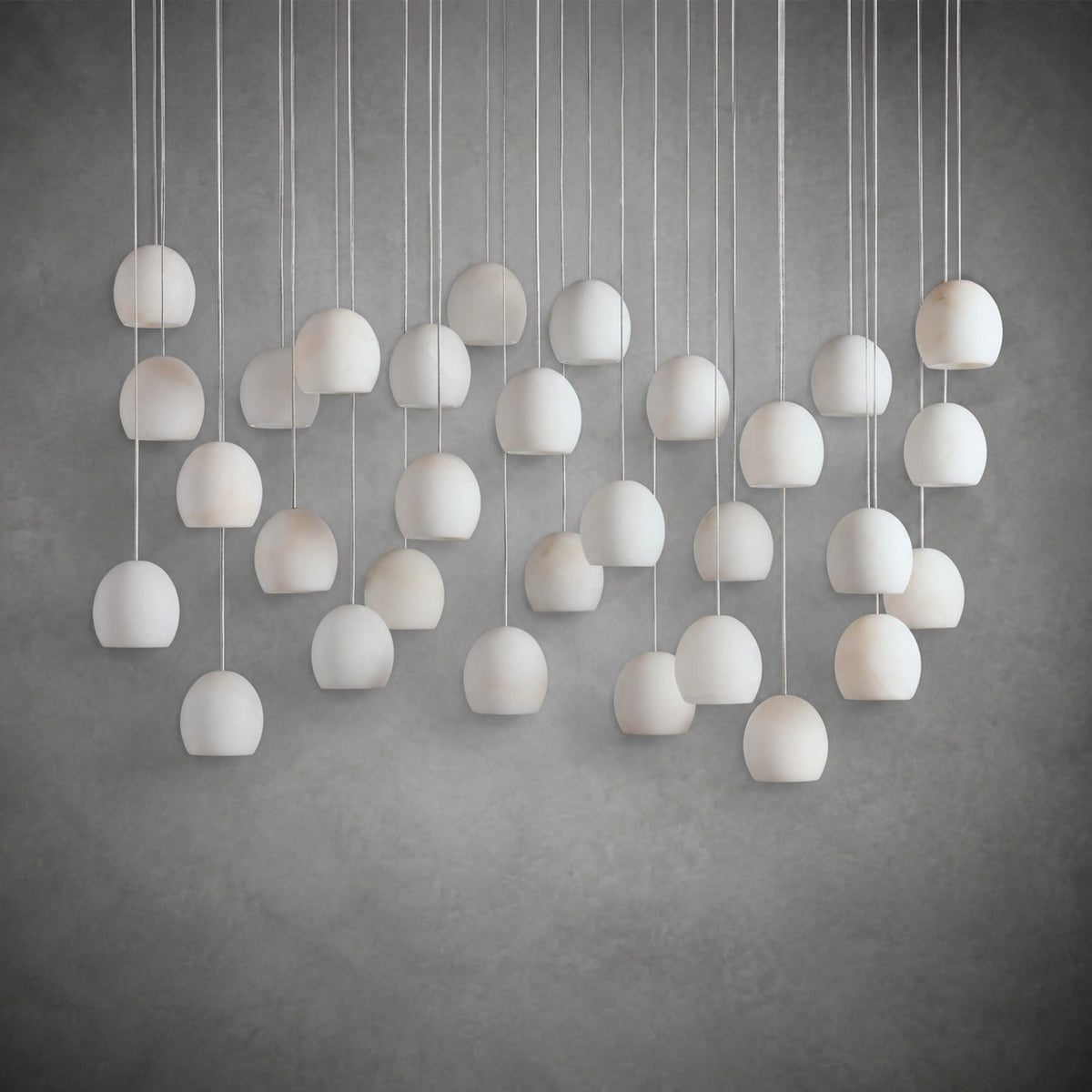 Maeva Round Alabaster Chandelier 13'' 21'' 36''