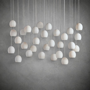 Maeva Round Alabaster Chandelier 13'' 21'' 36''