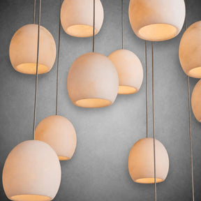Maeva Round Alabaster Chandelier 13'' 21'' 36''