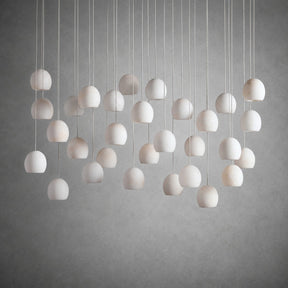 Maeva Round Alabaster Chandelier 13'' 21'' 36''