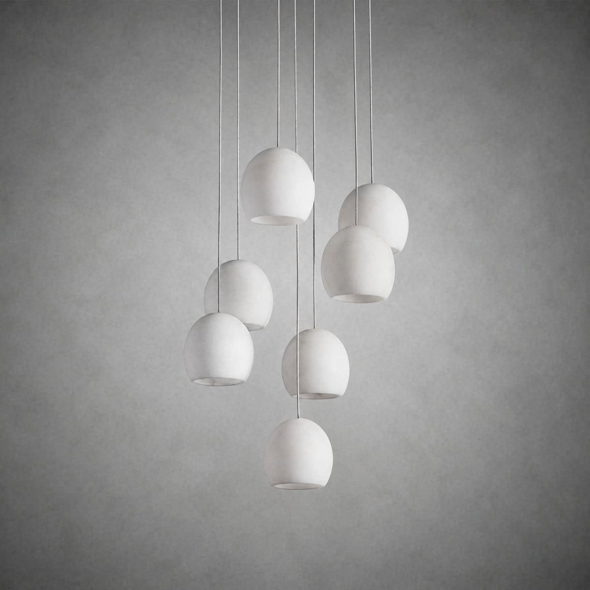 Maeva Round Alabaster Chandelier 13'' 21'' 36''