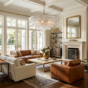 Ghiaccio Round Glass Chandelier