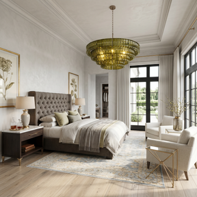 Ghiaccio Round Glass Chandelier