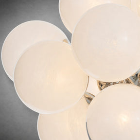 Mandoza Nickel Glass Chandelier