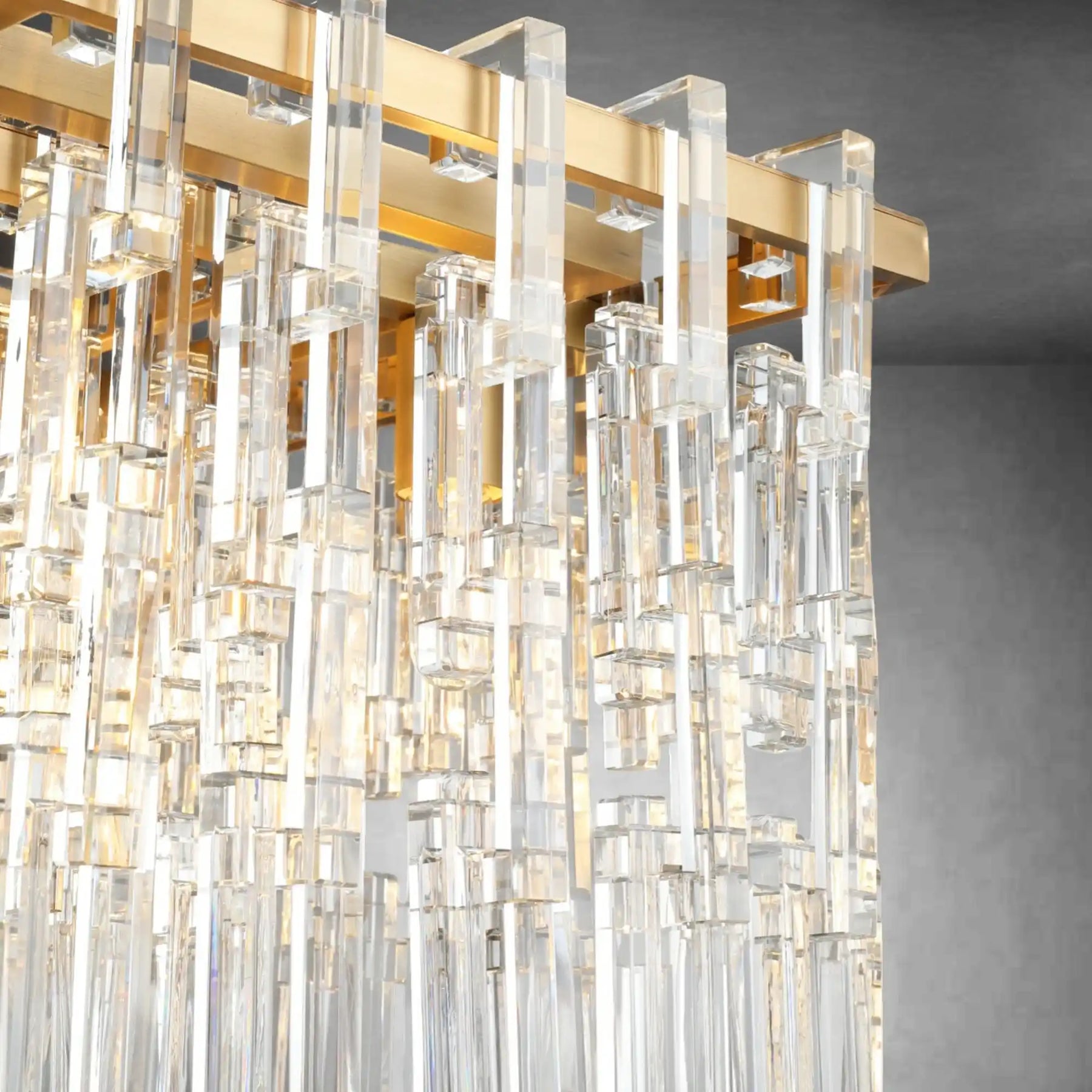 Melody K9 Crystal Rectangular Chandelir for Dining Room