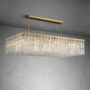 Melody K9 Crystal Rectangular Chandelir for Dining Room