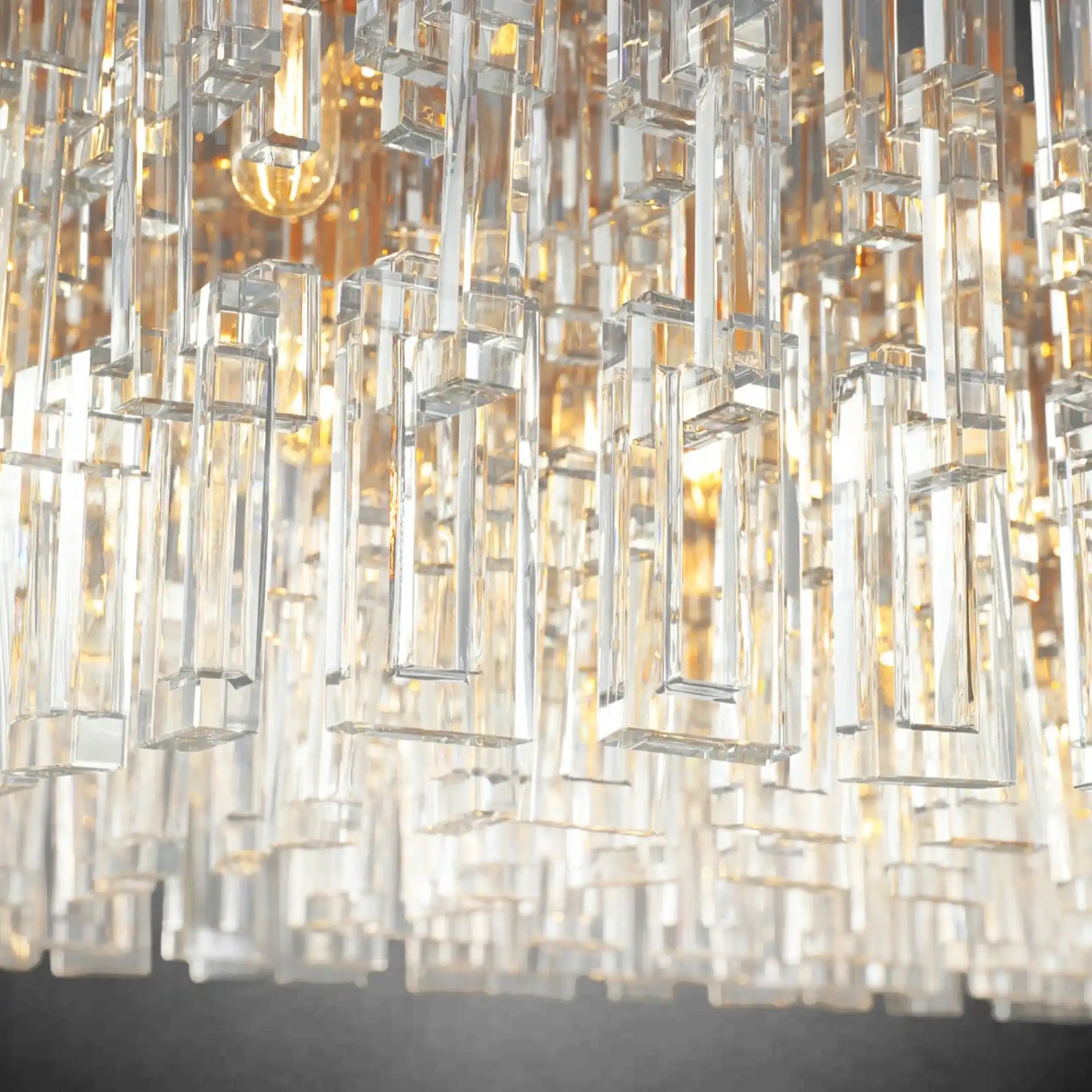 Melody K9 Crystal Rectangular Chandelir for Dining Room