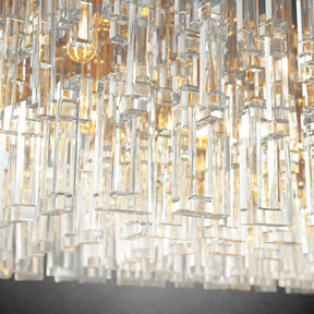 Melody K9 Crystal Rectangular Chandelir for Dining Room