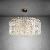 Melody K9 Crystal Round Chandelir for Living Room Bedroom, Kitchen Island