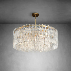 Melody K9 Crystal Round Chandelir for Living Room Bedroom, Kitchen Island