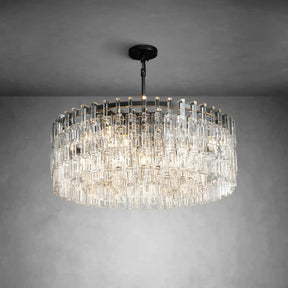 Melody K9 Crystal Round Chandelir for Living Room Bedroom, Kitchen Island