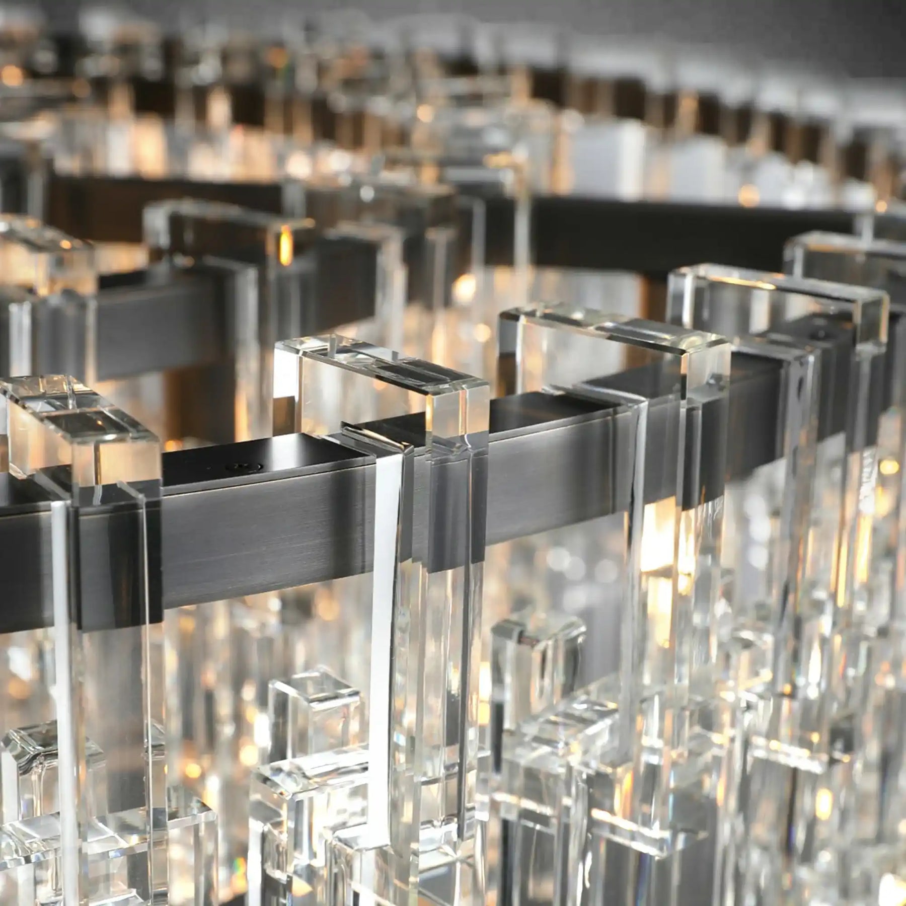 Melody K9 Crystal Round Chandelir for Living Room Bedroom, Kitchen Island