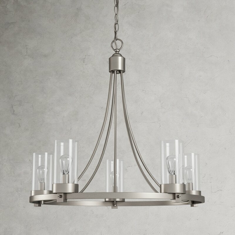 Chrome/ Silver 5 Lights Birch Lane Chandelier