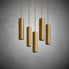 Matthie Brass Finish Steel & Glass Chandelier with Dimmable LEDs