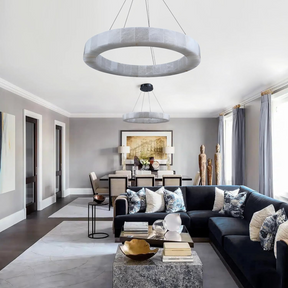 Maurice Alabaster Round Chandelier