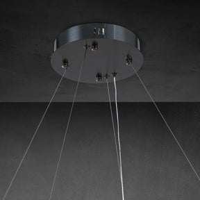 Maurice Alabaster Round Chandelier