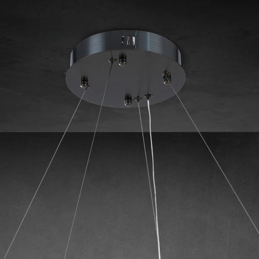 Maurice Alabaster Round Chandelier