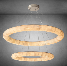 Maurice Lisse Two-Tiered Round Chandelier