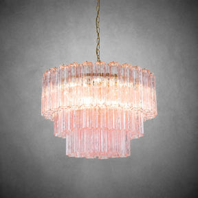 reviso Murano Fluted Glass Chandelier 28″