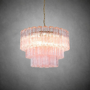 reviso Murano Fluted Glass Chandelier 28″