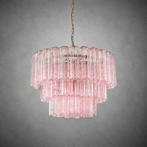 reviso Murano Fluted Glass Chandelier 28″