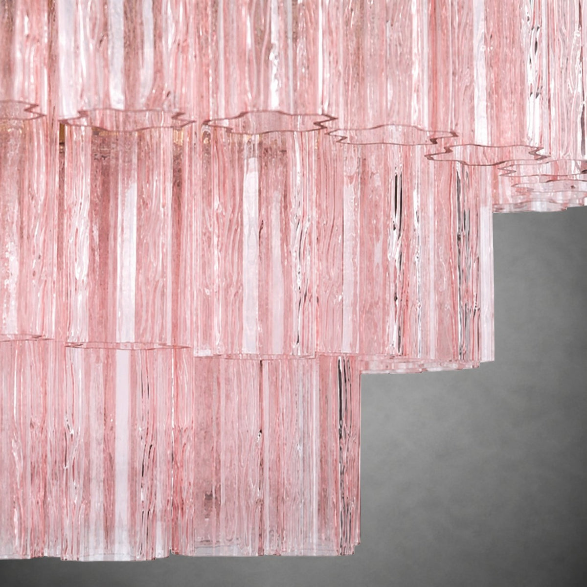 reviso Murano Fluted Glass Chandelier 28″