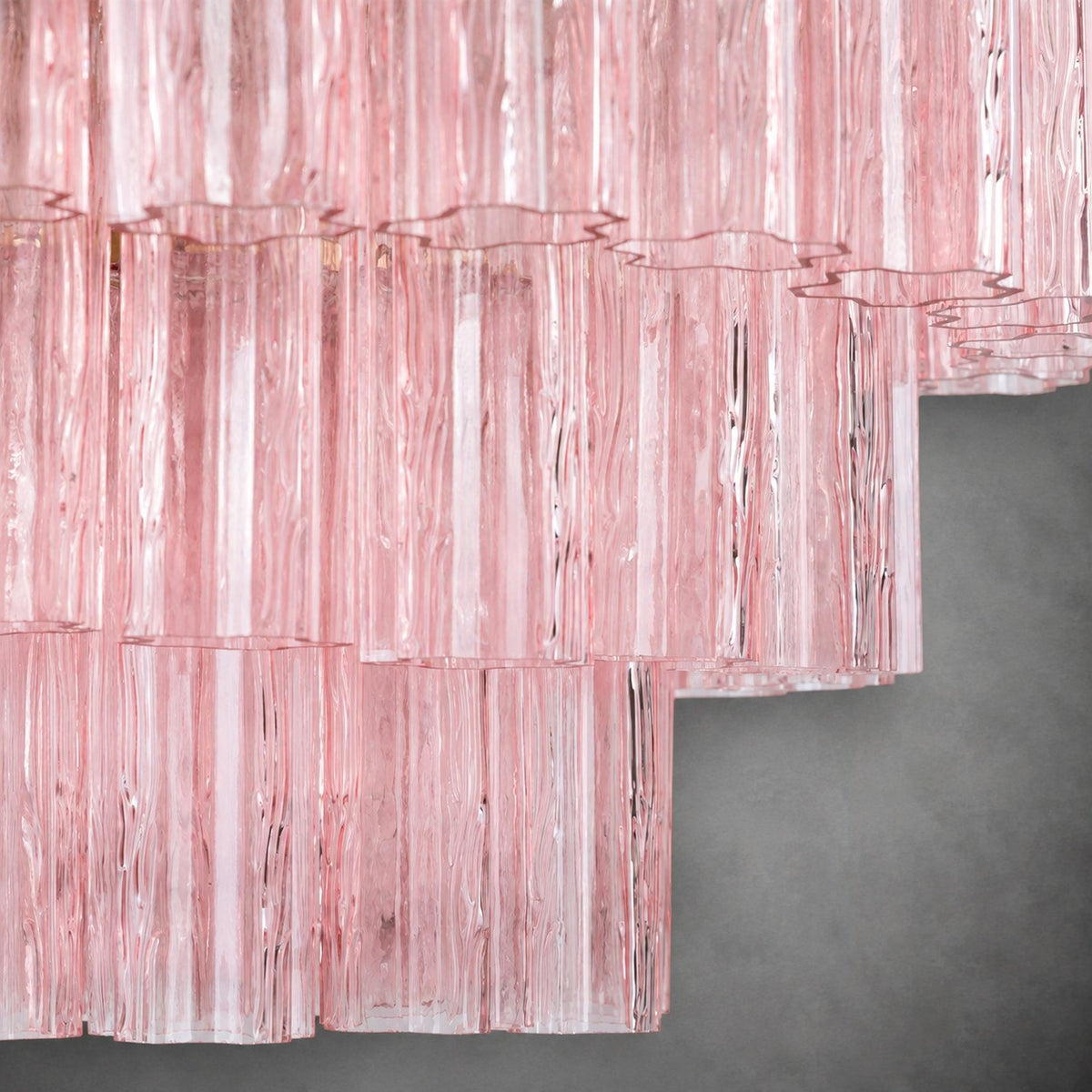 reviso Murano Fluted Glass Chandelier 28″