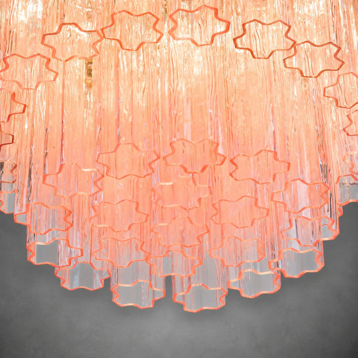reviso Murano Fluted Glass Chandelier 28″